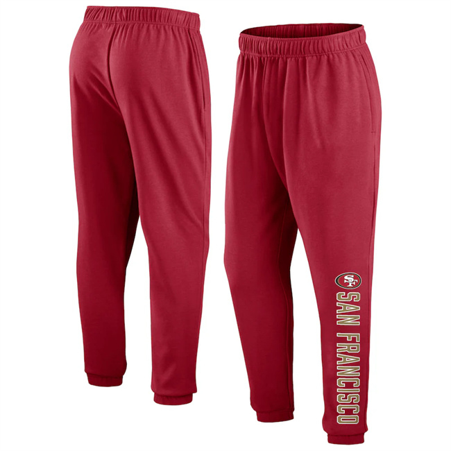 Men's San Francisco 49ers Scarlet Chop Block Fleece Sweatpants